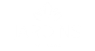 logo pousada jardins branco